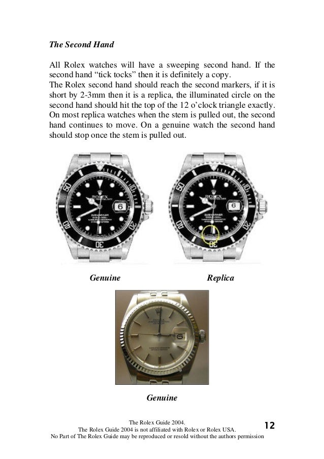 Do rolex tick tock